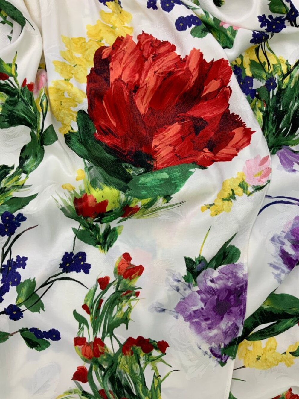 Alice + Olivia Clarine Wildflower Print Wrap Dress Sz 8 - Picture 15 of 16